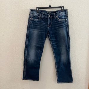 Silver Aiko Capris jeans